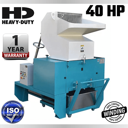 40 hp power heavy duty hdpe big pvc glass plastic scrap grinding grinder machine for sale low price leading manufactures in india