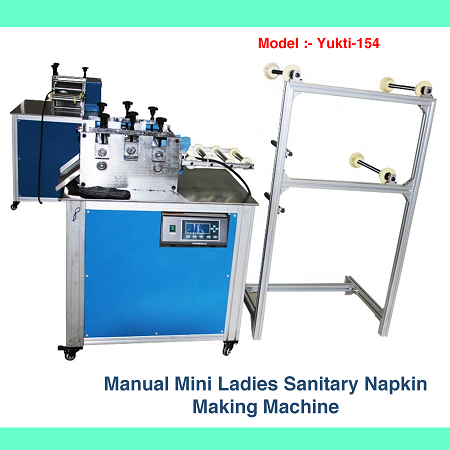 Low cost manual mini ladies sanitary napkin pad pads manufacturing making machine for sell best price