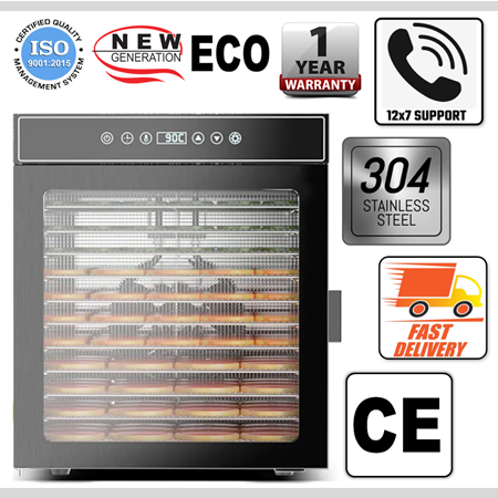12 trays stainless steel economical multipurpose food vegetable fruit dehydrator machine