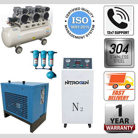 nitrogen n2 gas generator machine with air compressors low manufacturer price in india 