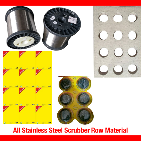 stainless steel scrubber row packing material wire price in india